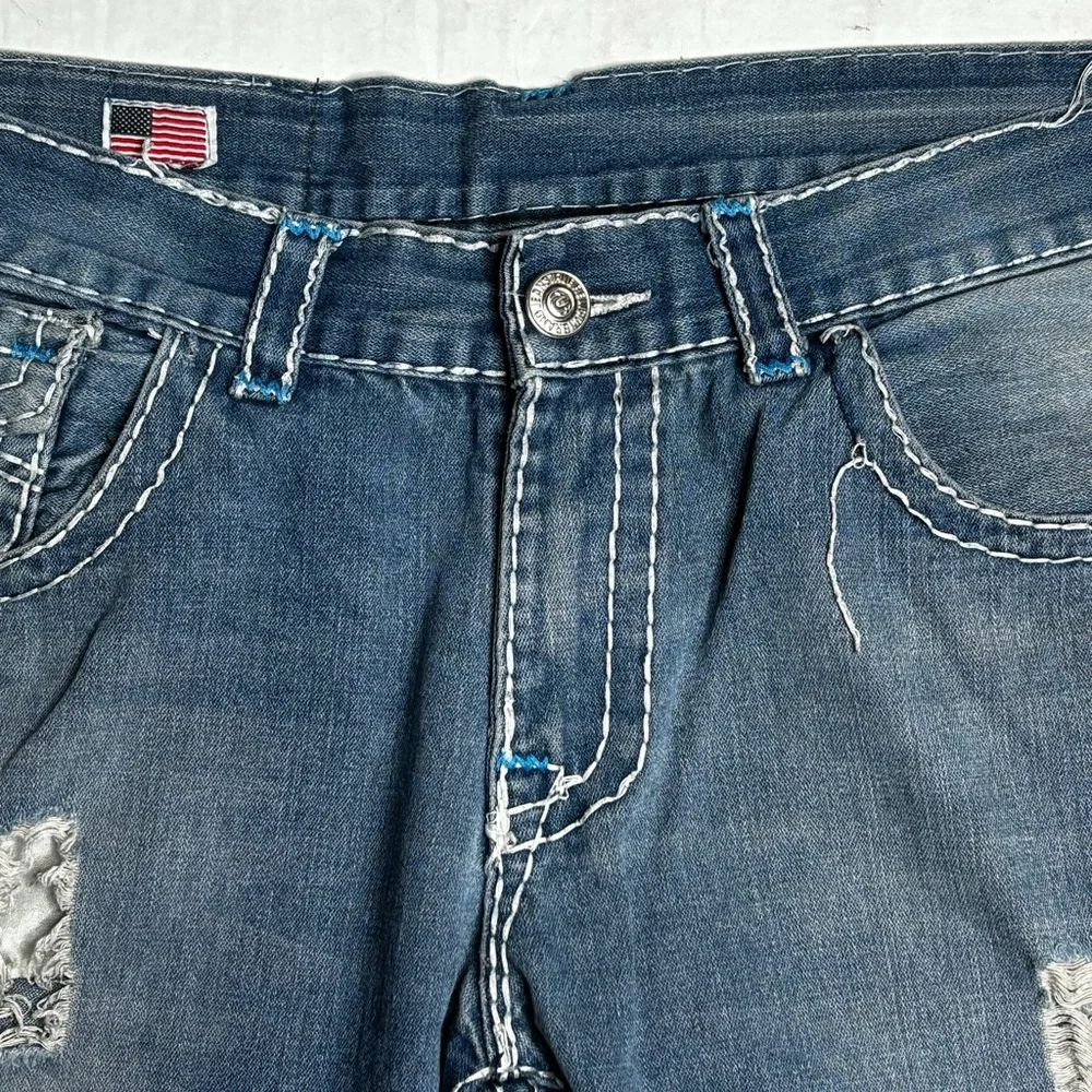 Vintage True Religion Ricky Super-T Baggy Fit Distressed Jeans